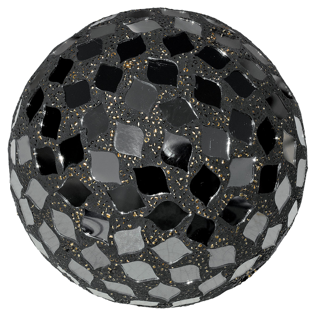 Large Mosaic Polyform Ball - Black