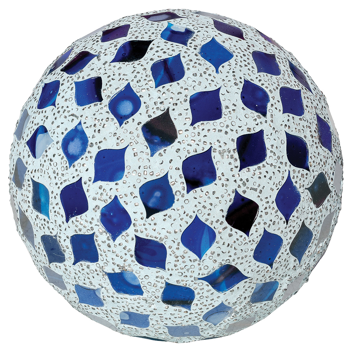 Large Mosaic Polyform Ball - Blue