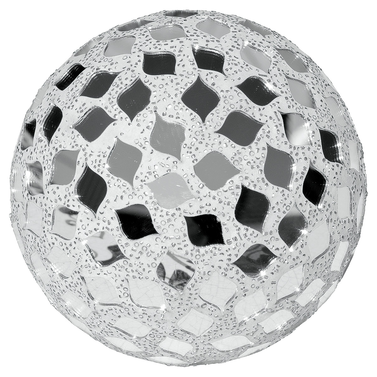 Large Mosaic Polyform Ball - Mirrored