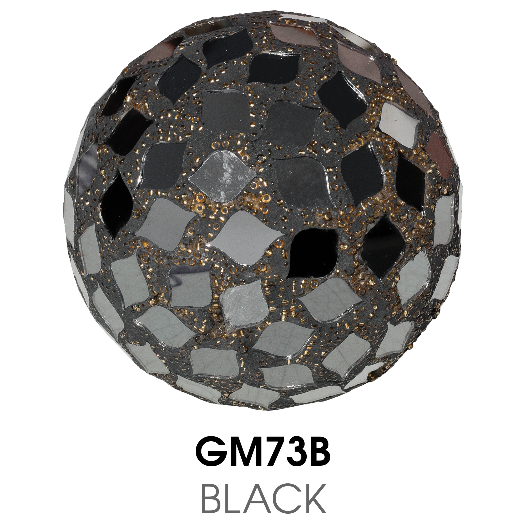 Medium Mosaic Polyform Ball - Black