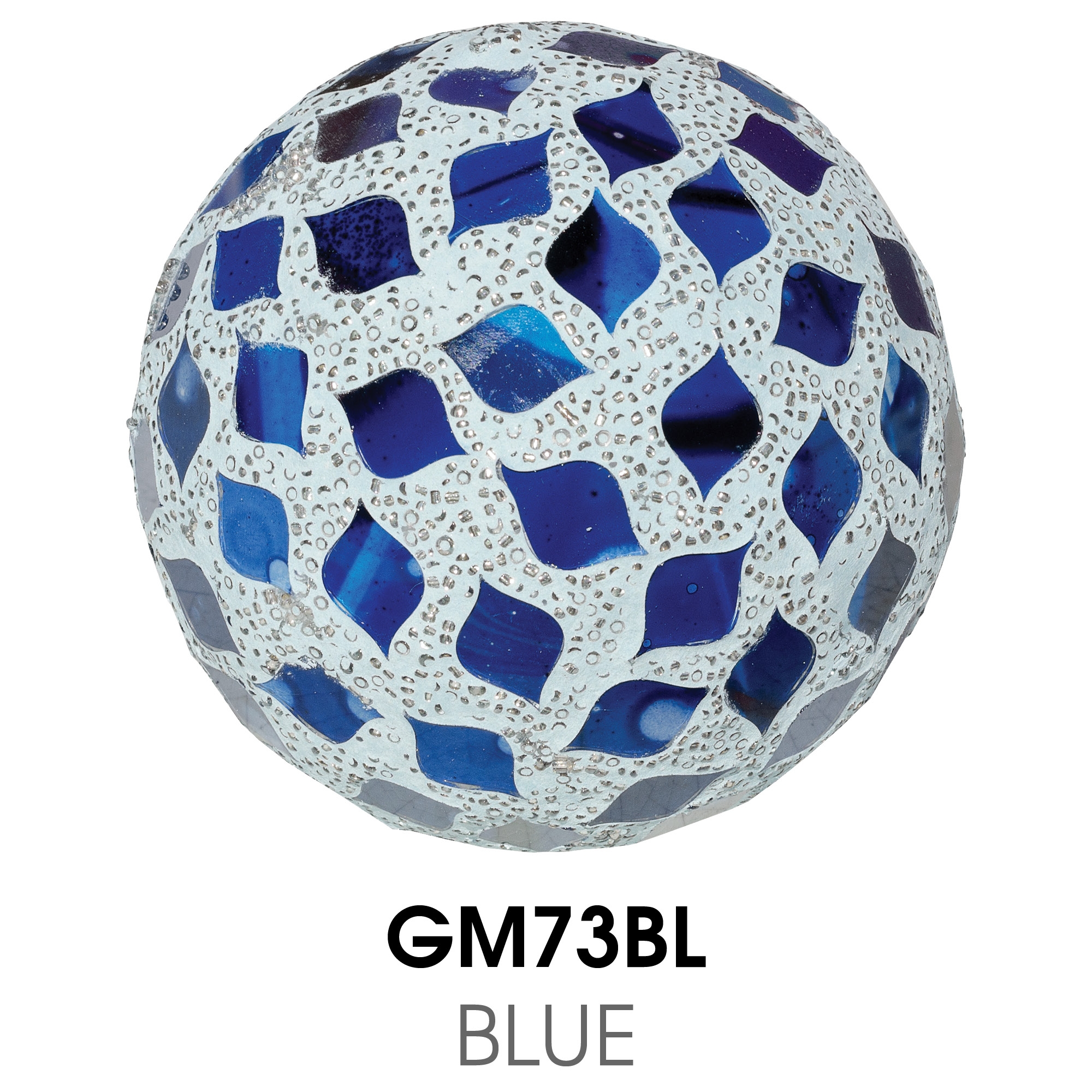 Medium Mosaic Polyform Ball - Blue