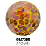 Medium Mosaic Polyform Ball - Brown