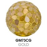 Medium Mosaic Polyform Ball - Gold