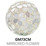 Medium Mosaic Polyform Ball - Mirrored Flower