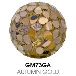 Medium Mosaic Polyform Ball - Autumn Gold