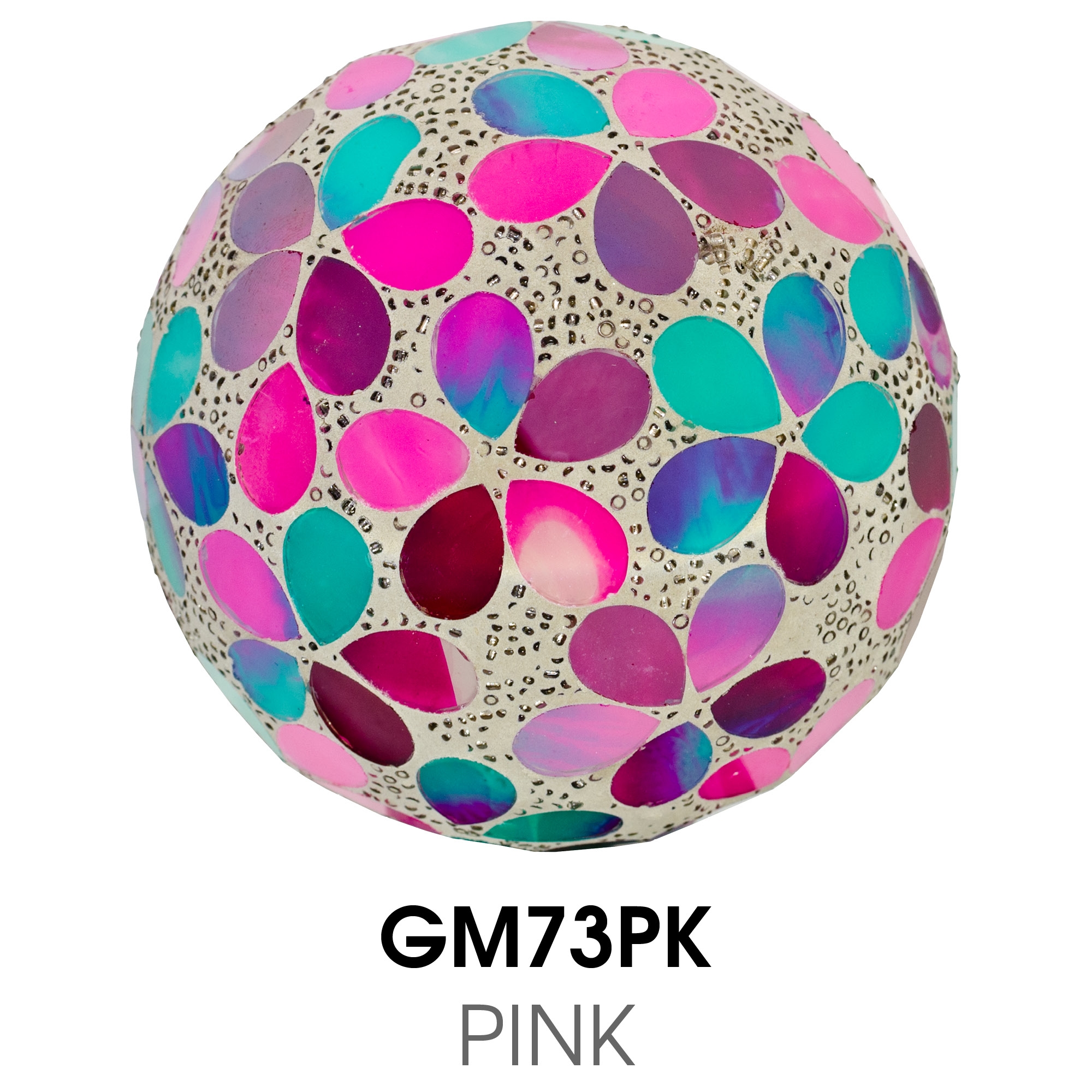 Medium Mosaic Polyform Ball - Pink