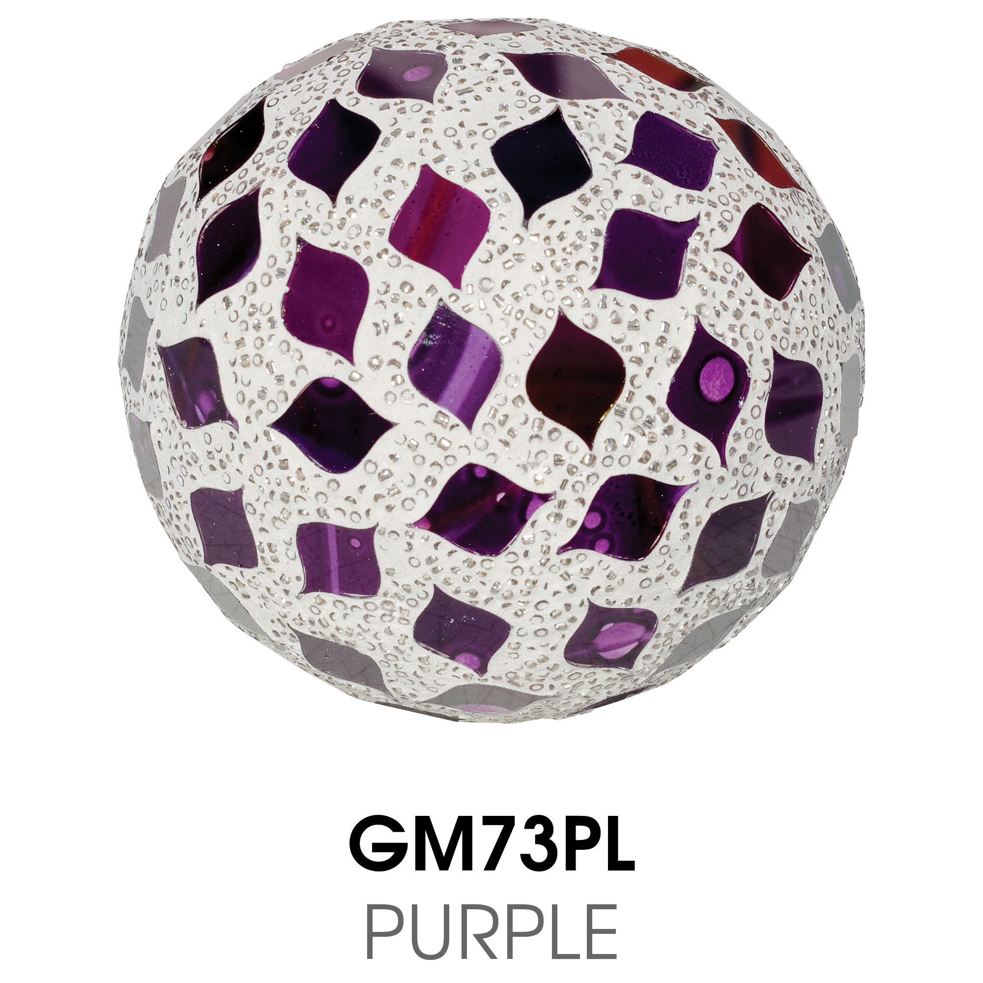 Medium Mosaic Polyform Ball - Purple