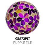 Medium Mosaic Polyform Ball - Purple Tile