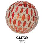 Medium Mosaic Polyform Ball - Red