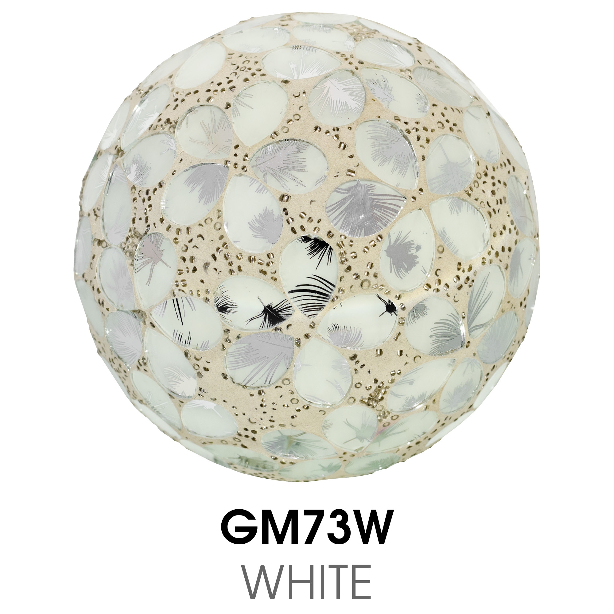 Medium Mosaic Polyform Ball - White