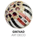 Small Mosaic Polyform Ball - Art Deco