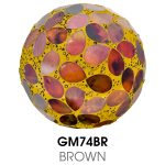 Small Mosaic Polyform Ball - Brown