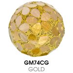 Small Mosaic Polyform Ball - Gold
