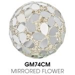 Small Mosaic Polyform Ball - Mirrored Flower