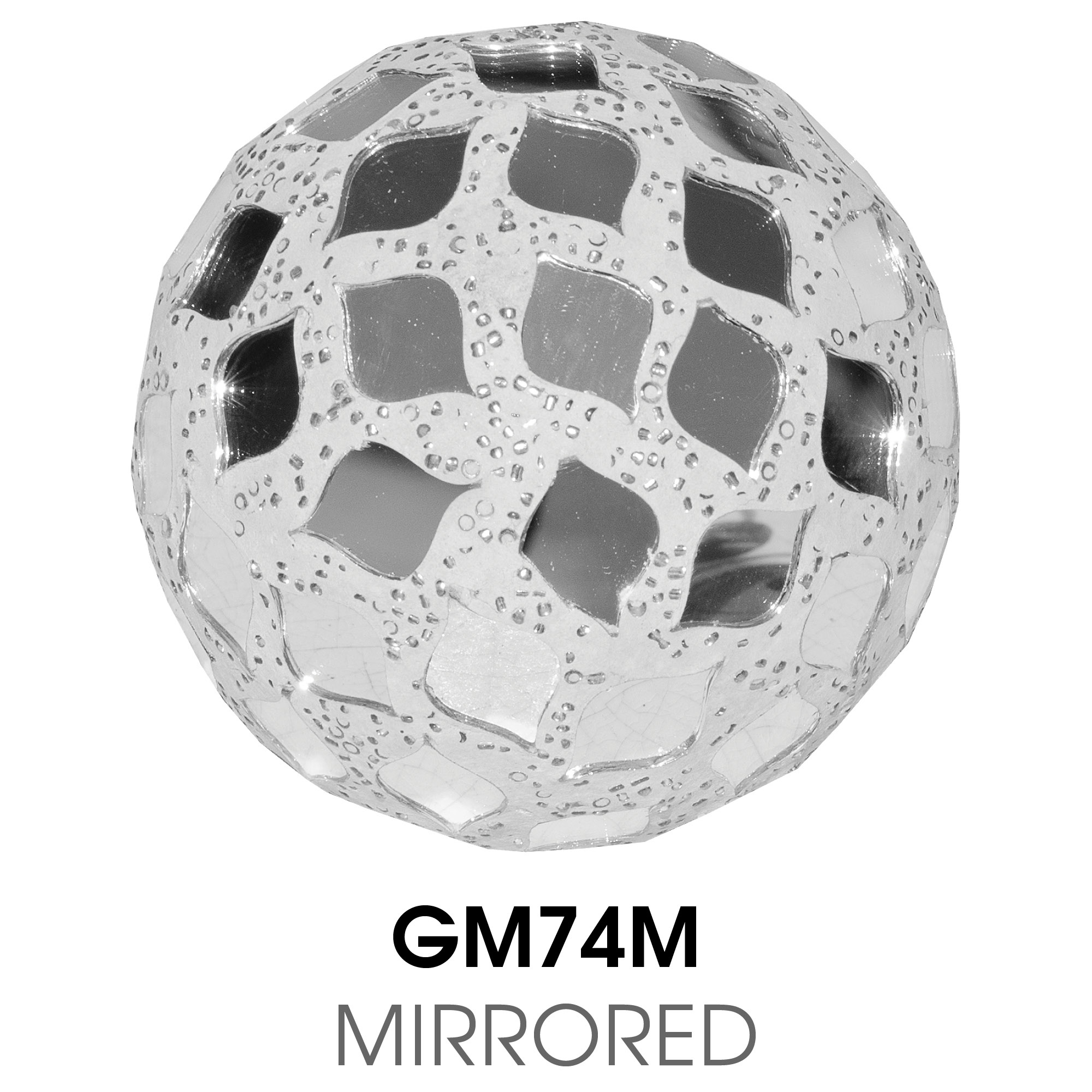 Small Mosaic Polyform Ball - Mirrored