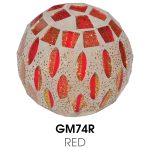 Small Mosaic Polyform Ball - Red