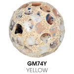 Small Mosaic Polyform Ball - Yellow