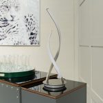 LED Double Helix Table Lamp - Turned Off