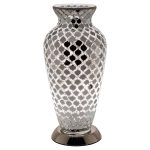 Mosaic Glass Vase Lamp - Mirrored Tile