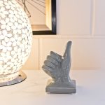 Ceramic Grey Hand - Thumbs Up in our Showroom