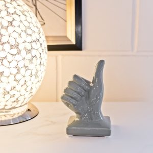Ceramic Grey Hand - Thumbs Up in our Showroom