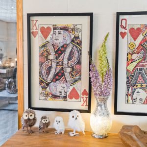 King of Hearts Collage Wall Art Picture in our Showroom