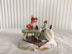 Period Lady at Piano with Gentleman on Violin by G.Pellati