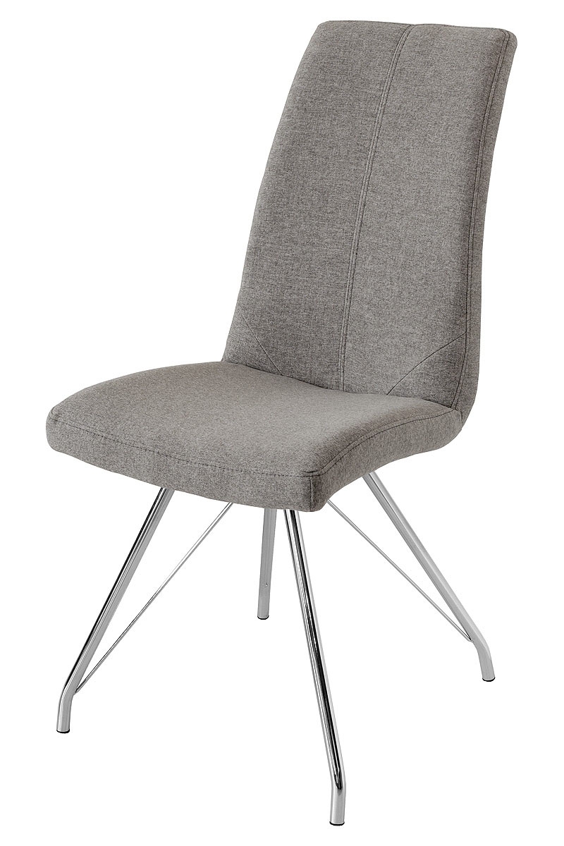 Madelina Fabric Dining Chair - Light Grey