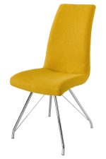Madelina Fabric Dining Chair - Yellow