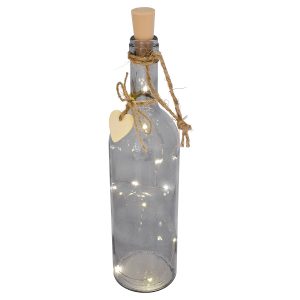 LED Wire Glass Bottle Table Lamp