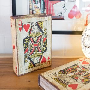 Queen Playing Card Storage Book Box in our Showroom