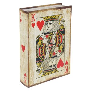 Playing Card King of Hearts Storage Book Box