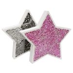 Mosaic Glass Standing Star Decoration