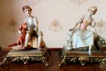 Boy and Girl Porcelain Figurines