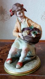 Fruit Girl Porcelain Figurine