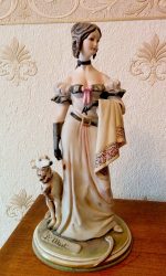 Elegant Lady with her Dog by Bruno Merli