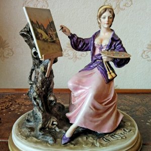 Lady Painting by Bruno Merli