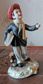 News Boy Porcelain Figurine