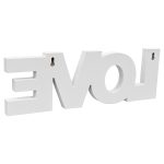 Mosaic Glass Standing Love Letters Decoration Back