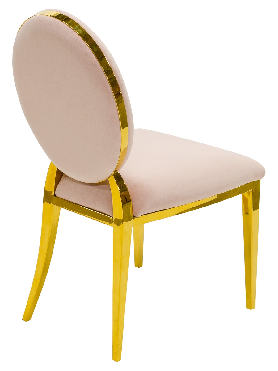 Silvia Gold Dining Chair - Back