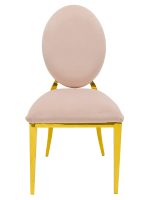 Silvia Gold Dining Chair - Front View