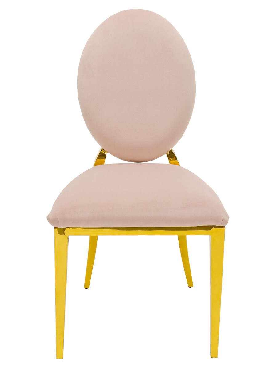 Silvia Gold Dining Chair - Front View