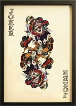 Joker Playing Card Collage Wall Art