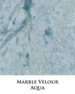 Marble Velour - Aqua