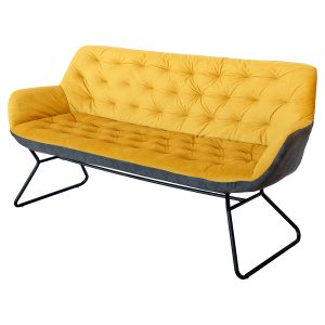 Yellow and Grey Leyton Two-tone Sofa