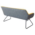 Yellow and Grey Leyton Two-tone Sofa - Back
