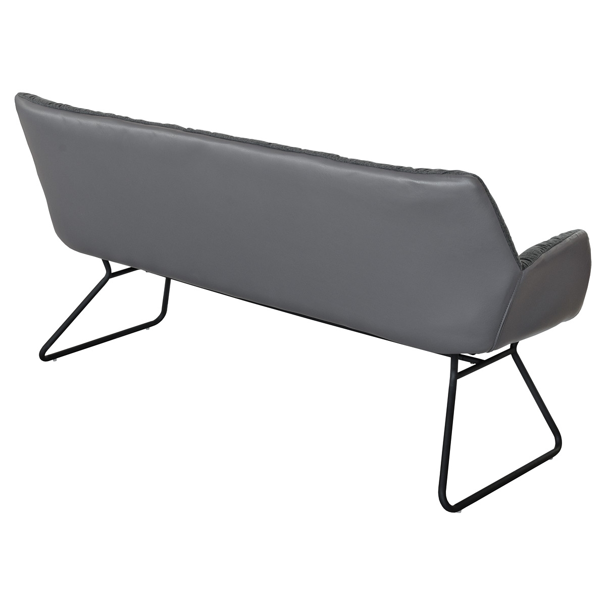 Leyton Two-tone Sofa in Grey - Back