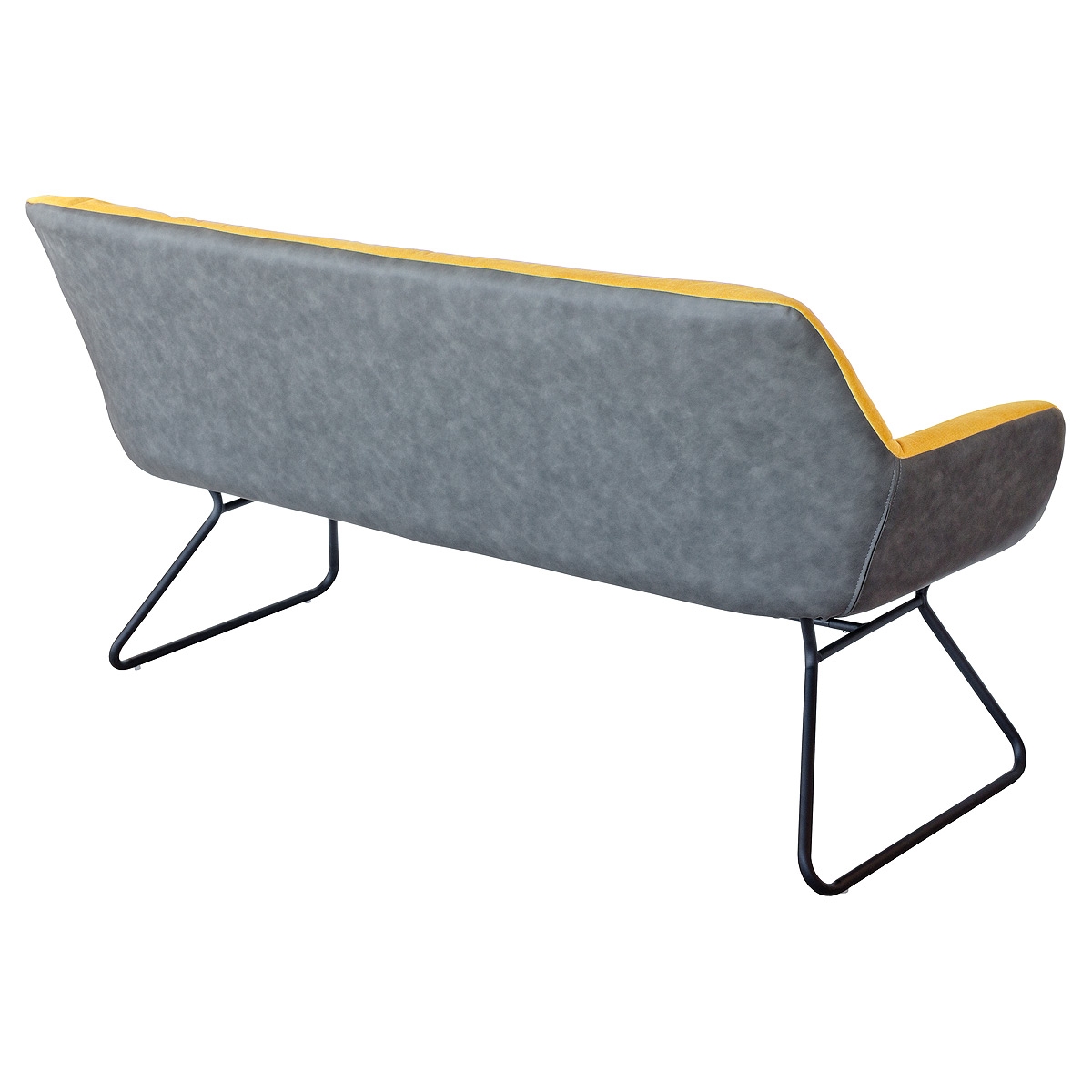 Leyton Two-tone Sofa in Yellow - Back