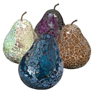 Mosaic Glass Pear (No Leaf)