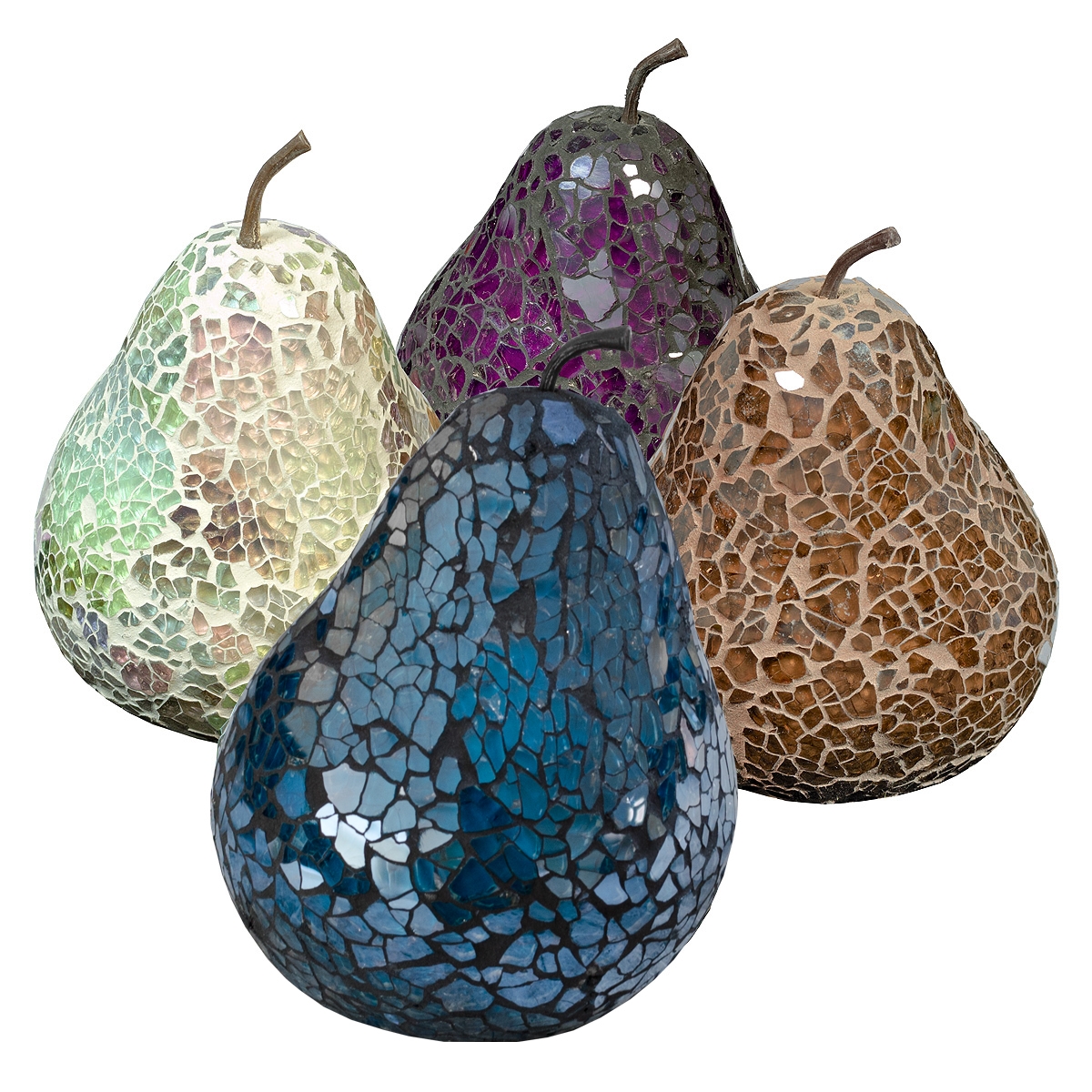 Mosaic Glass Pear (No Leaf) Mosaic Glass Pear (No Leaf)